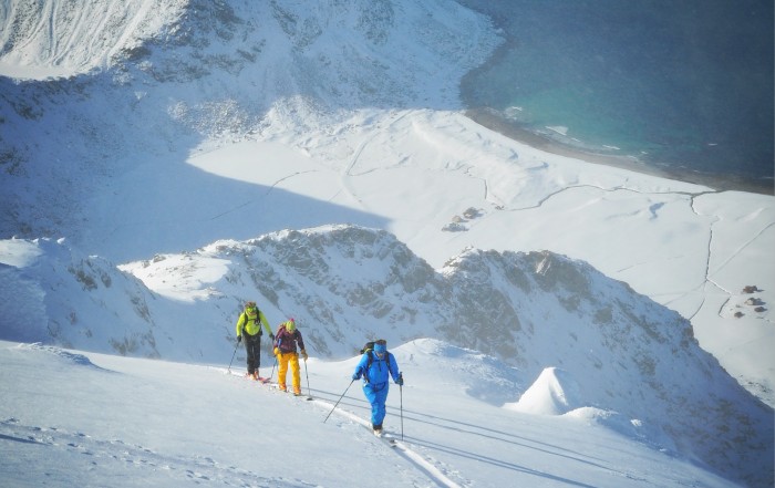 Lofoten Skitourenreise Bergführer Alpinschule Alpinstil